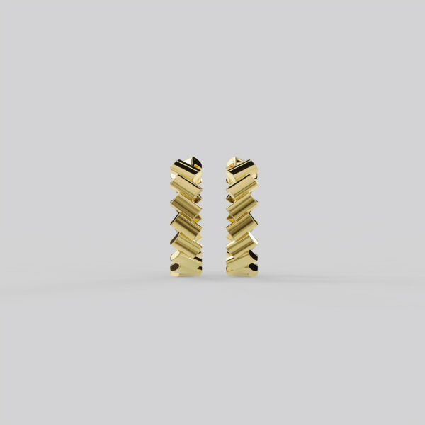 Brique earrings, large - Image 2